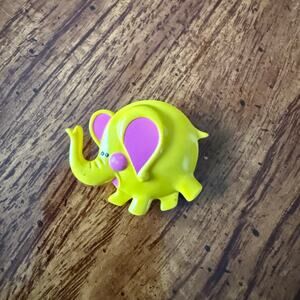 Avon Vintage 1973 Pin Pal Fragrance Glacé Yellow Elephant.